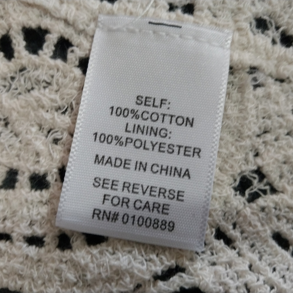 KEREN HART Women Size M Crochet Cream Lace Top - Picture 14 of 16